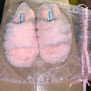 Pink Toddler Fur slides